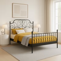 هيكل سرير نافيرا اسود 140x200 سم