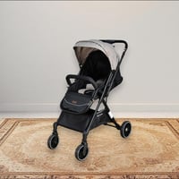 عربة أطفال قابلة للطي قماش بهيكل معدني