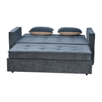 كنبة فاخرة قابلة للتعديل الي سرير مودرن رمادي غامق