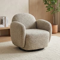 طقم كنب 2 مقعد فاخر مع كرسيين دوار وثابت كافيه