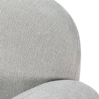 كرسي مفرد فخم قماش بهيكل خشبي مودرن رمادي الغامق