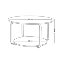 طاولة خدمة مفردة مع قاعدة خشبية بني