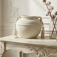 فازة ورد تصميم ديكوري عصري فخار