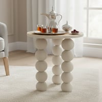 طاولة خدمة مودرن بيج وخشب – تصميم أنيق يناسب جميع...