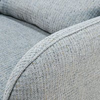 كرسي استرخاء فخم هزاز دوار قماشي مودرن رمادي غامق