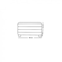 صندوق سجاد عصري بقماش رمادي