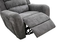 كرسي جابر استرخاء هزاز دوار فاخر - رمادي غامق