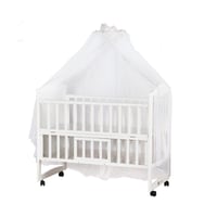 سرير أطفال بناموسية 2 دور من الخشب