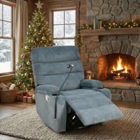 كرسي اوى استرخاء هزاز دوار قماشي بحامل جوال رمادي...