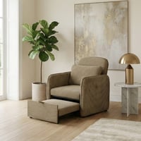 كرسي قابل للتعديل لسرير 2*1 مفرد بني