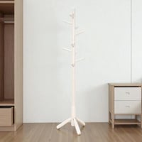 علاقة ملابس خشب مع أرفف تخزين 175 سم