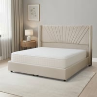 سرير خشبي بتنجيد مخملي عصري 180×200سم