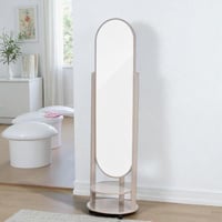 مرآة متحركة عصرية مع أرفف تخزين كافية