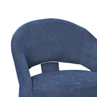 كرسي مفرد فاخر قماشي أزرق