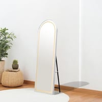 مرآة استاند مضيئة بإطار ذهبي 170×60 سم