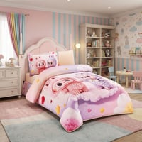 مفرش أطفال ميكروفايبر 4 قطع