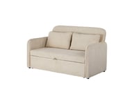 كنبة استرخاء مزدوجة قابلة للتحول إلى سرير – بيج