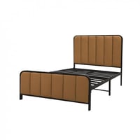 هيكل سرير معدني منجد 120x200 سم