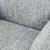 طقم كنب 2 مقعد فاخر مع كرسيين دوار وثابت رمادي