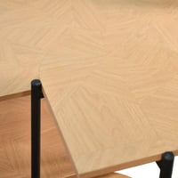 طقم طاولات خدمة 7 قطع 2 دور خشبي