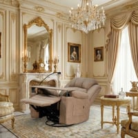 كرسي استرخاء مودرن هزار دوار بحامل جوال مع طاولة ك...