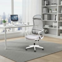 كرسي مكتب مودرن دوار قابل للتعديل رمادي