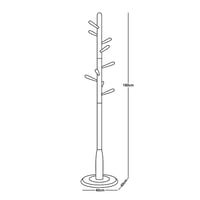 علاقة ملابس من الخشب 180 سم وردي