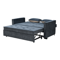 كنبة فاخرة قابلة للتعديل الي سرير مودرن رمادي غامق