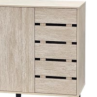 دولاب متعدد الاستخدام خشبي بيج 120 سم