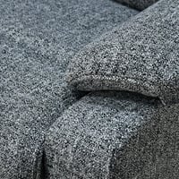 كرسي استرخاء فاخر هزار دوار بحامل جوال رمادي غامق