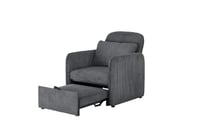 كرسي قابل للتعديل لسرير 2*1 مفرد رمادي غامق