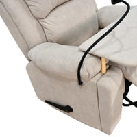 كرسي استرخاء هزاز دوار بطاولة وحامل جوال بيج