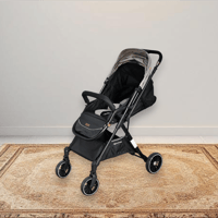 عربة أطفال قابلة للطي قماش بهيكل معدني