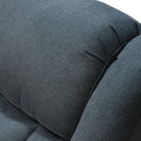 كرسي استرخاء هزاز دوار قماشي مودرن رمادي غامق