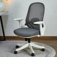 كرسي مكتب مودرن دوار قابل للتعديل رمادي