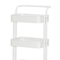 وحدة رفوف متحركة معدنية 4 أدوار ابيض