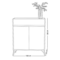دولاب متعدد الاستخدام سطح سيراميك 100 سم