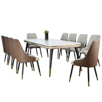 طاولة طعام رخام 10 كراسي