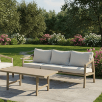 جلسة خارجية معدنية مودرن 5 مقعد وطاولة كافيه