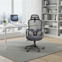 كرسي مكتب مودرن دوار قابل للتعديل أسود