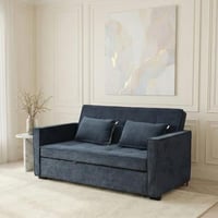 كنبة فاخرة قابلة للتعديل الي سرير مودرن رمادي غامق