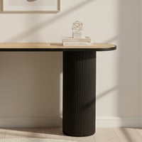 كونسول مودرن خشب أسود وبني – تصميم فاخر للمداخل وغ...