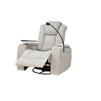 كرسي الملوك استرخاء هزاز دوار مع رف طاولة كاكي