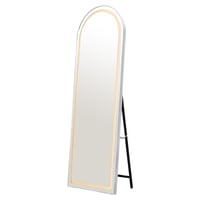 مرآة استاند مضيئة بإطار ذهبي 170×60 سم