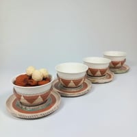 طقم أوعية آيس كريم سيراميك 4 قطع – بيج