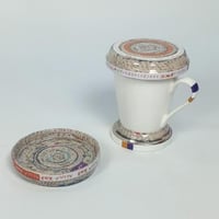 غطاء/كوستر ثنائي الأستخدام -حروف العلا