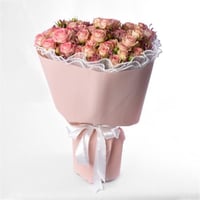 باقة البيبي روز البينك بتغليف راقي