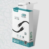 كيبل شحن ليون X قماش 1 متر لهواتف الايفون - صناعة...