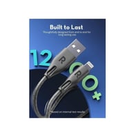 راف باور كيبل شحن USB للايفون والايباد لايتنينج 2...