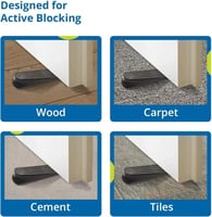 ديلفينو سدادة باب مطاطية مرنة (4 عبوات) منزلية فاخ...